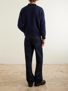 Human Made - Logo-Intarsia Wool-Blend Sweater - Blue