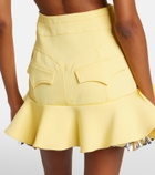 Rabanne Cutout layered ruffled minidress