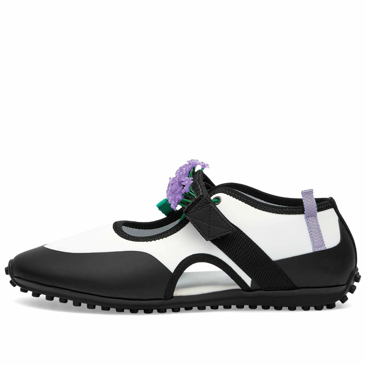 Cecilie Bahnsen Women's Sara Beaded Neoprene Shoes in White/Lavender ...