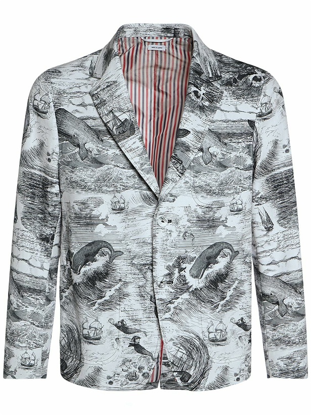 Photo: THOM BROWNE - Unconstructed Printed Cotton Blazer