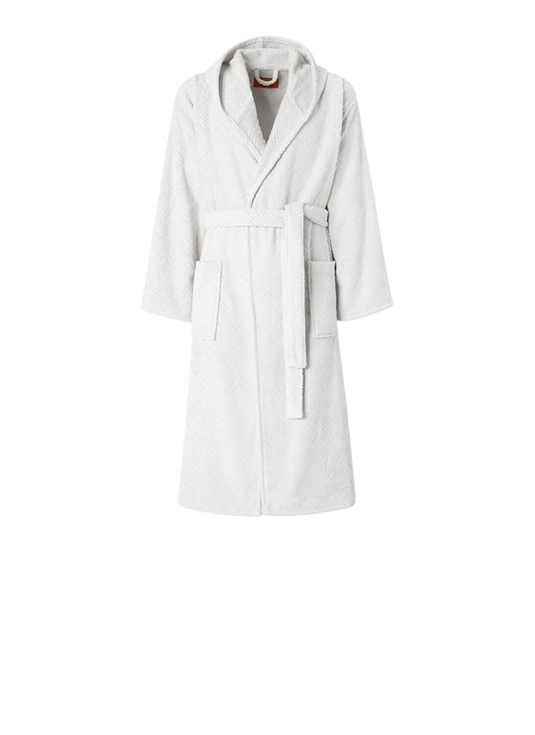 Photo: Missoni Chalk Hooded Bathrobe