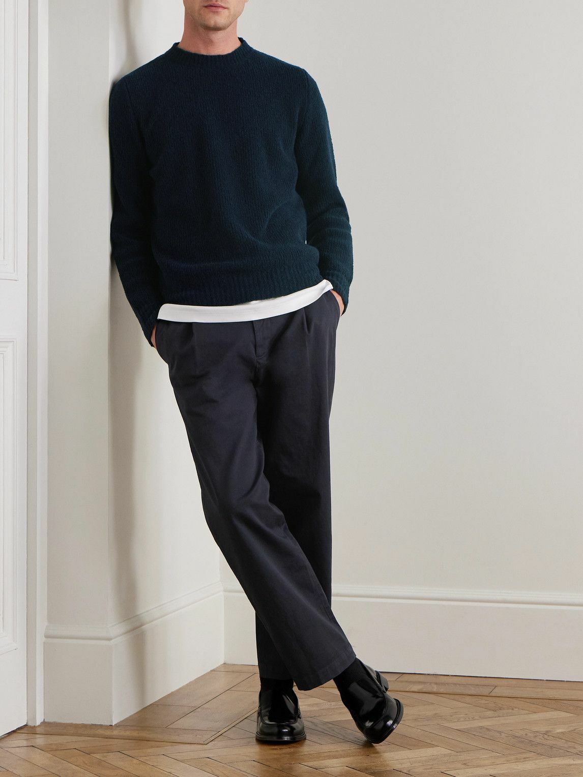 Barena - Wool-Blend Chenille Sweater - Blue