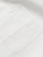 DEREK ROSE - Camp-Collar Linen Shirt - White