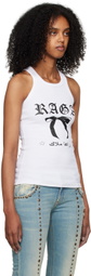 Raga Malak White Bow Tank Top