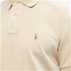Polo Ralph Lauren Men's Knitted Cord Polo Shirt in Sand Dune