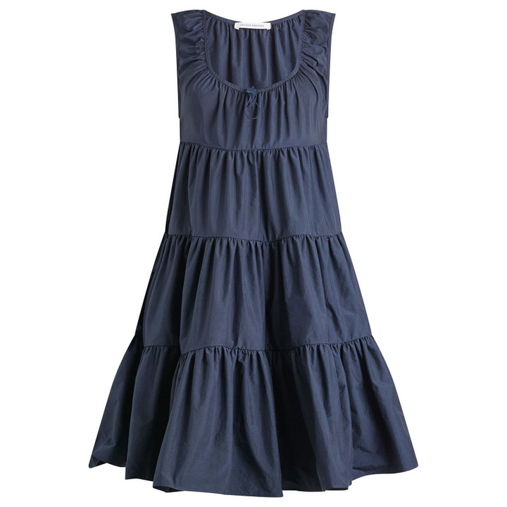 Photo: Cecilie Bahnsen Women's Aino Dress in Ripstop in Navy
