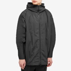 Homme Plissé Issey Miyake Men's Pleated Tech Jacket in Black