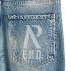 END. x Represent R3 Baggy Destroyer Denim in Mechanical Blue