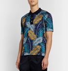 Missoni - Slim-Fit Cotton-Blend Jacquard Polo Shirt - Blue