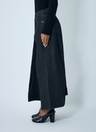 Yohji Yamamoto Cut-Off Combination Midi Skirt