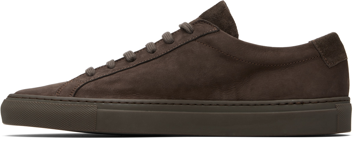 Common Projects Brown Nubuck Achilles Sneakers