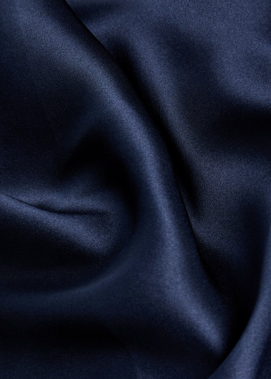 Reformation Jeany Halterneck Silk Gown Navy