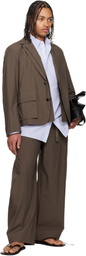 sacai Khaki Cotton Typewriter Blazer