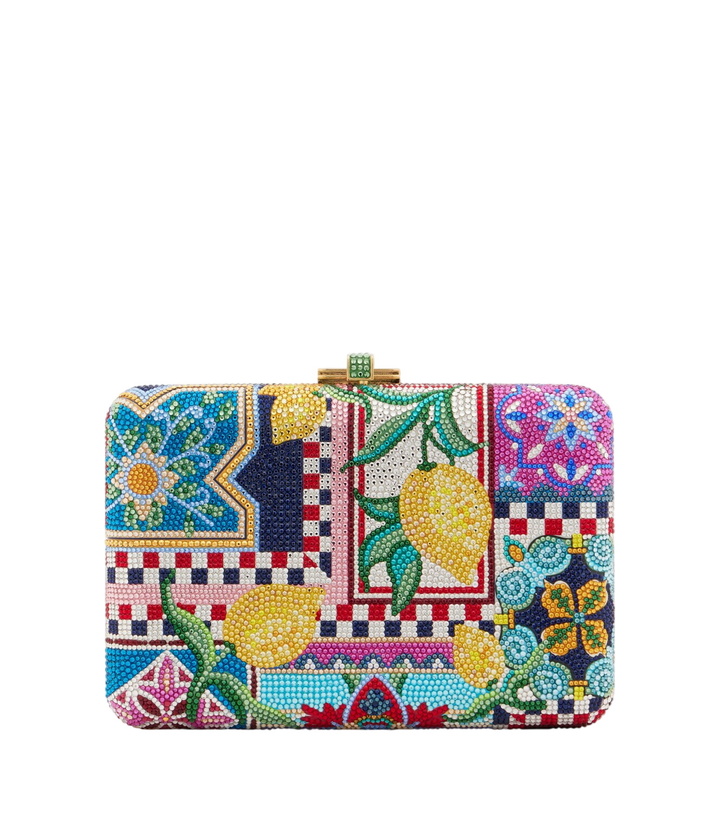 Photo: Judith Leiber Couture Slim Slide Ceramica embellished clutch