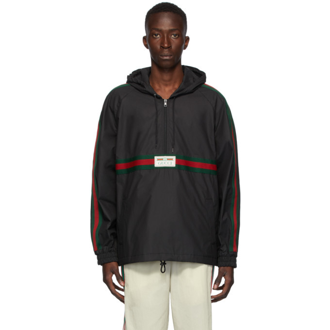 Photo: Gucci Black Coated Windbreaker Jacket