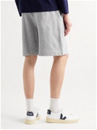 Ninety Percent - Wide-Leg Organic Cotton-Jersey Drawstring Shorts - Gray