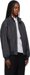 POST ARCHIVE FACTION (PAF) Gray Opening Bomber Jacket