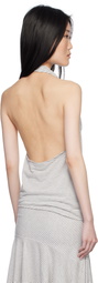 Belle The Label Gray & White Miray Tank Top