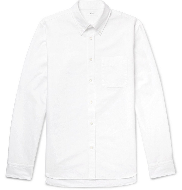 Photo: Mr P. - Button-Down Collar Cotton Oxford Shirt - Men - White