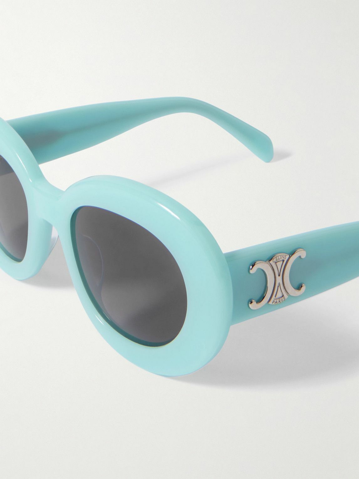 CELINE - Oval-Frame Acetate Sunglasses