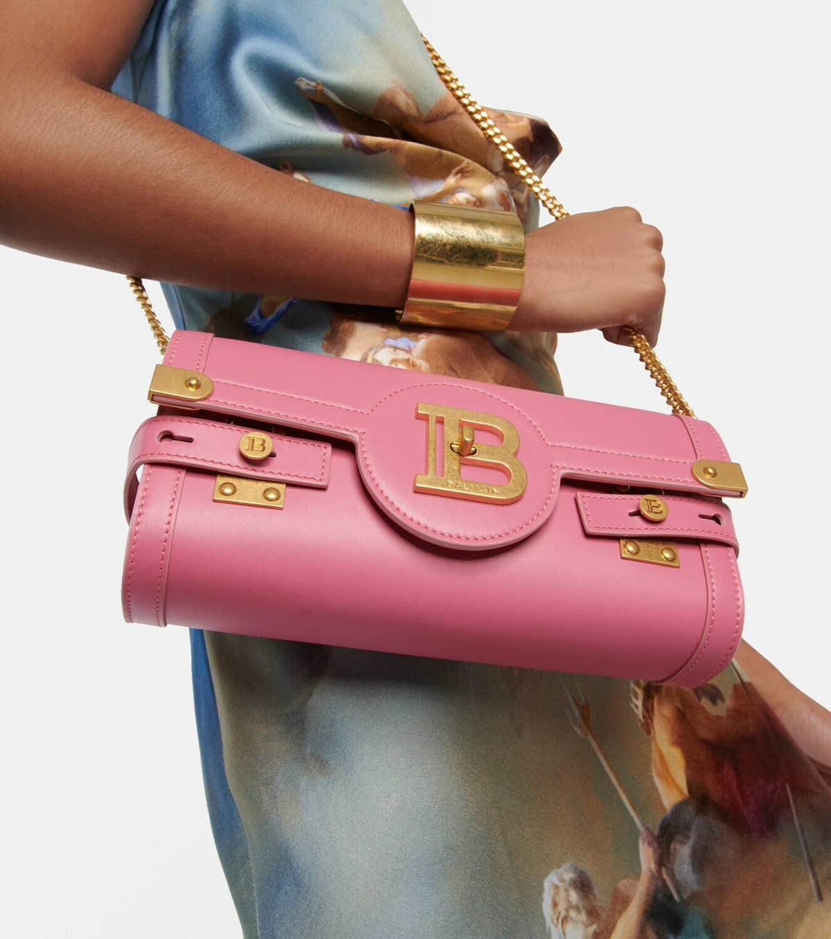 Balmain - B-Buzz 22 Small leather crossbody bag