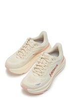 Hoka Bondi 9 Mesh-knit Sneakers Cream