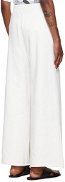 MM6 Maison Margiela Off-White Split Lounge Pants
