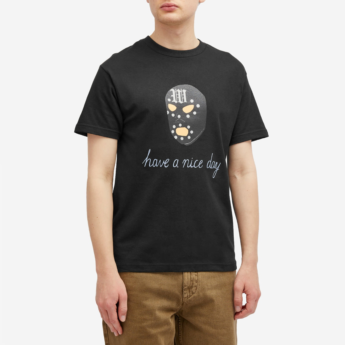 WACKO MARIA HAVE A NICE DAY Tシャツ S Wacko Maria Men's Type-1 Have A Nice Day T-Shirt in Black Wacko Maria