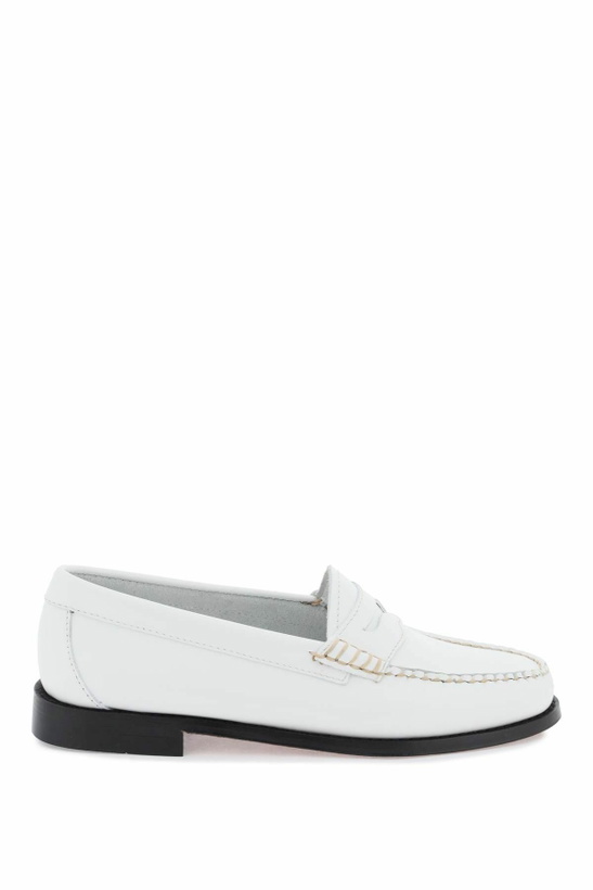 Photo: G. H. BASS weejuns penny loafers White