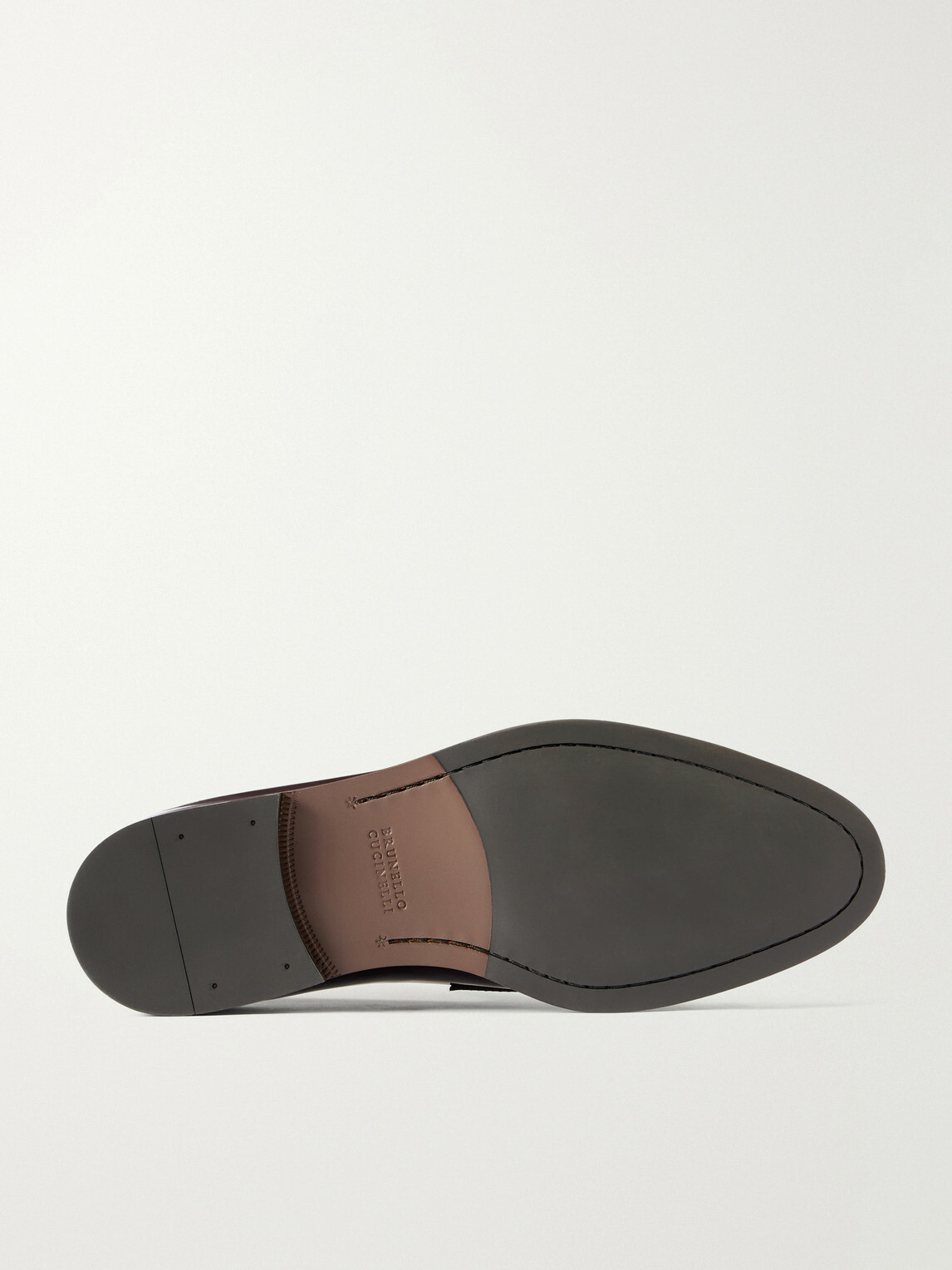 Brunello Cucinelli - Leather Penny Loafers - Burgundy
