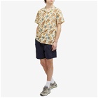 Kestin Men's Crammond Short Sleeve Shirt in Ecru Thistle Print