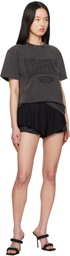 alexanderwang.t Black Distressed Logo T-shirt