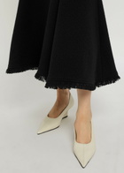 Gabriela Hearst Patterson Wool and Cashmere-blend Midi Skirt Black
