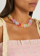 Crystal Haze Jelly Heart 18kt Gold-plated Necklace - Multicoloured - One Size