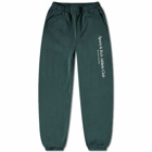 Sporty & Rich Athletic Club Sweat Pant in Forest/White