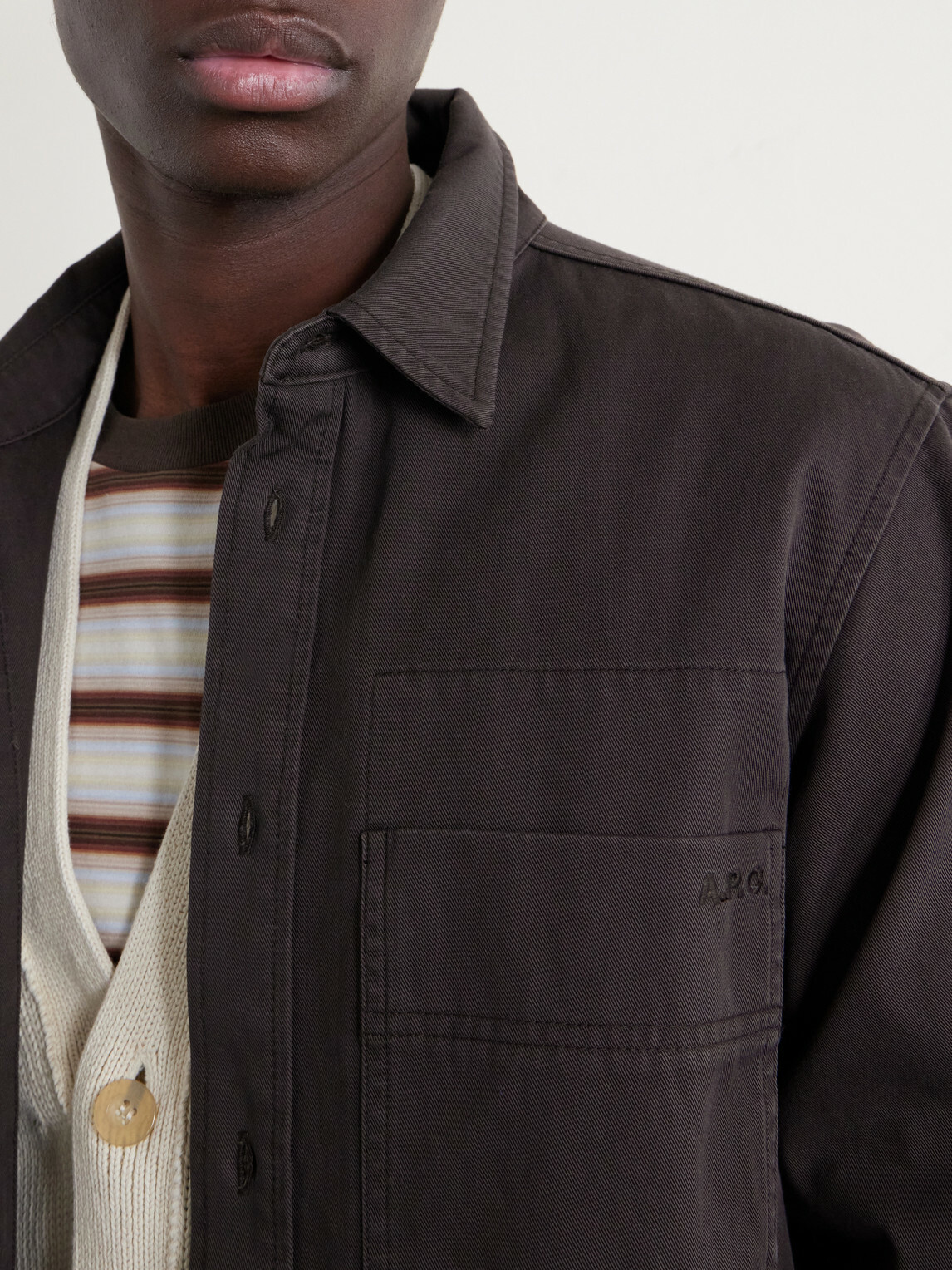 A.P.C. - Noah Cotton-Twill Blouson Jacket - Brown A.P.C.