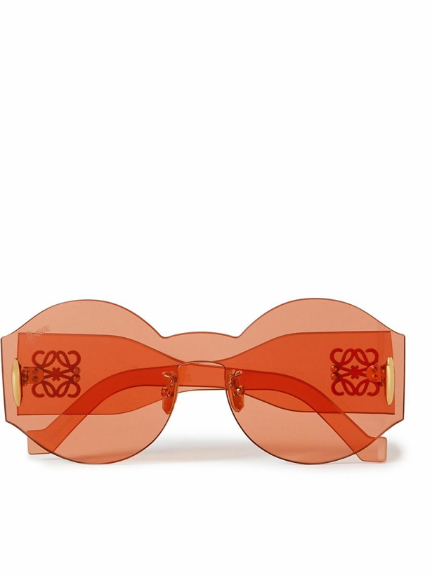 Photo: Loewe - Anagram Round-Frame Acetate Sunglasses
