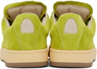 Lanvin Green Suede Curb Lite Sneakers