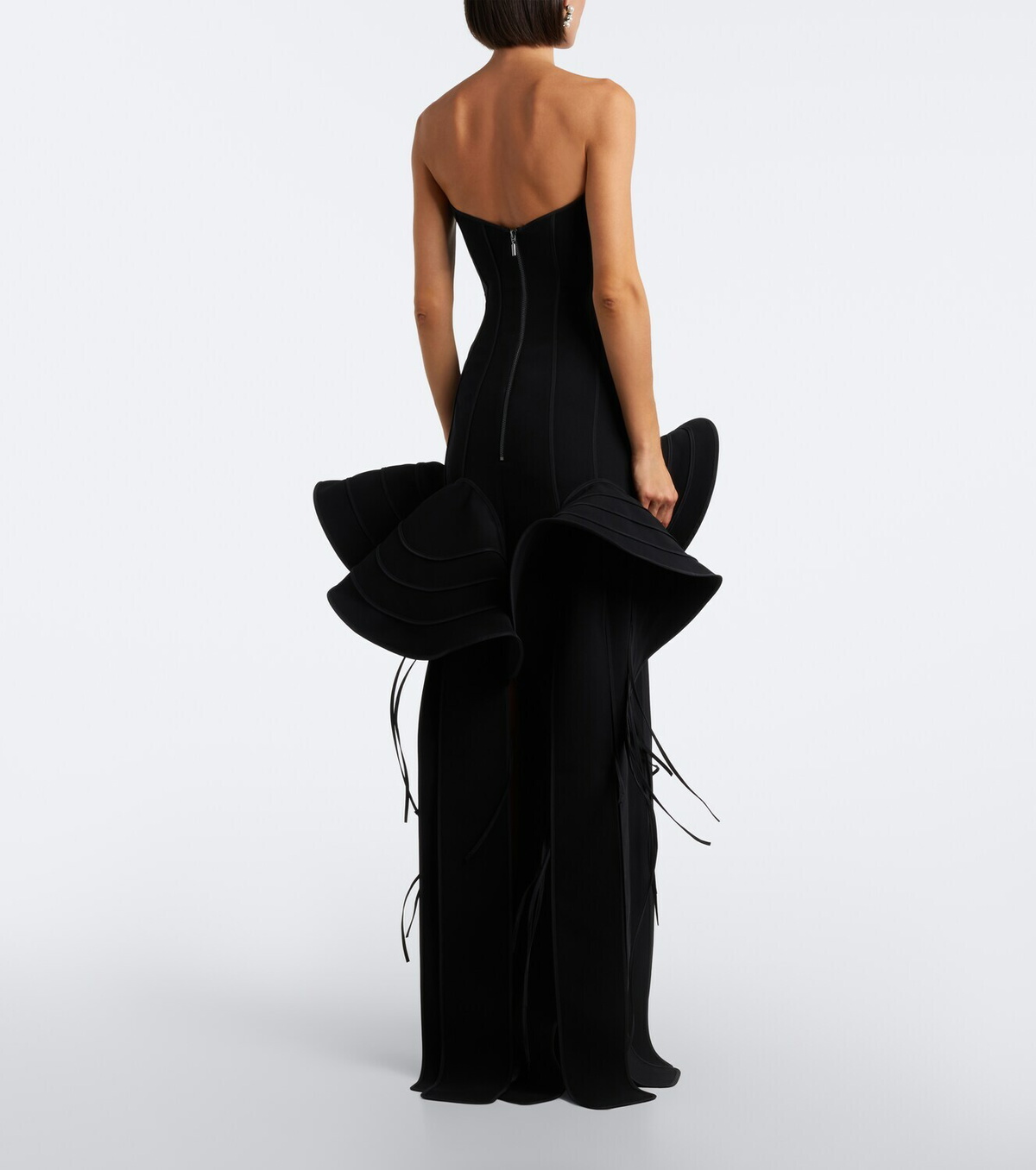 Maticevski Kingdom fringed peplum gown