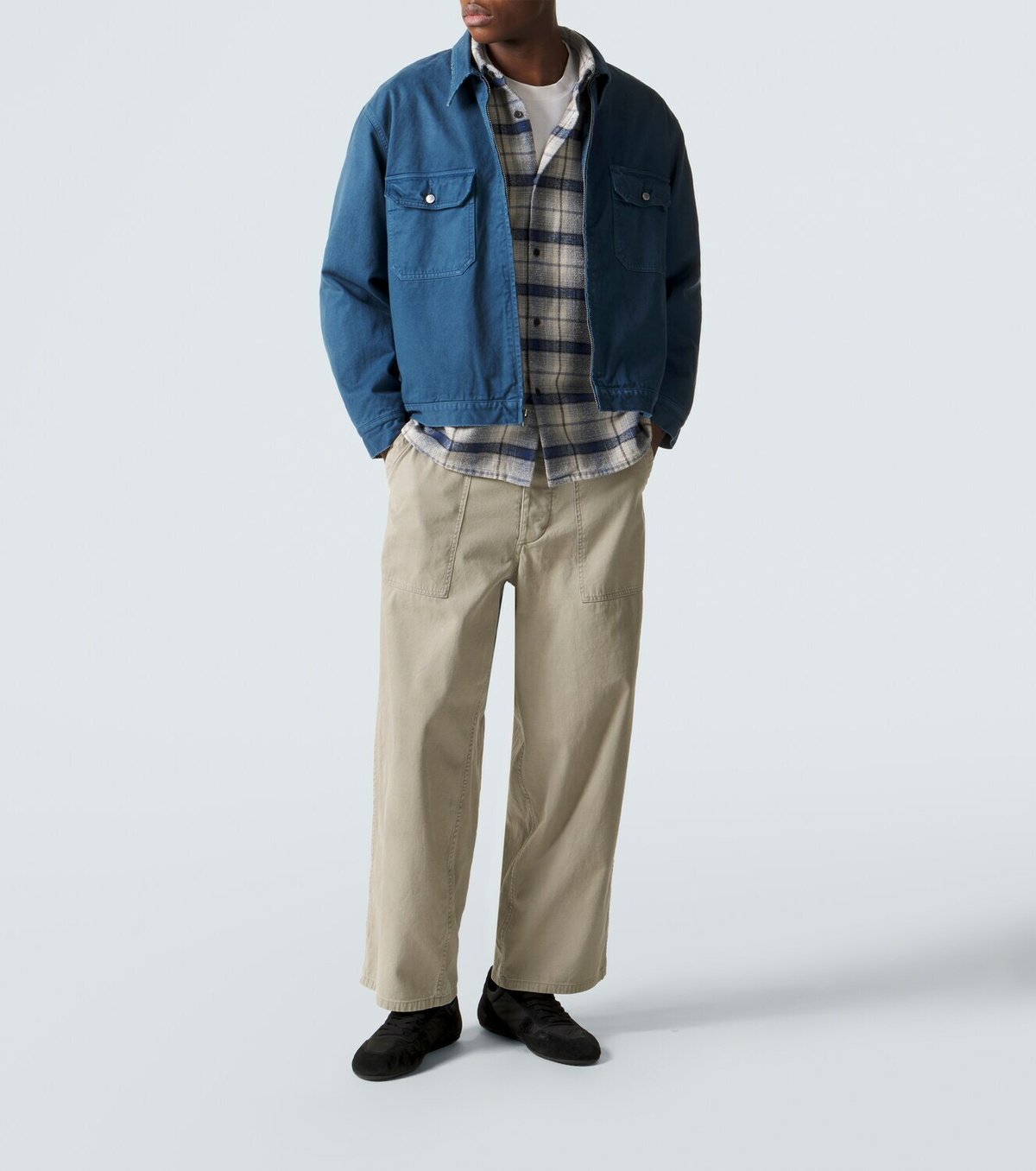A.Presse Vintage cotton straight pants