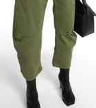 Nili Lotan Shon tapered cotton twill pants
