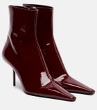 Victoria Beckham 75 patent leather ankle boots