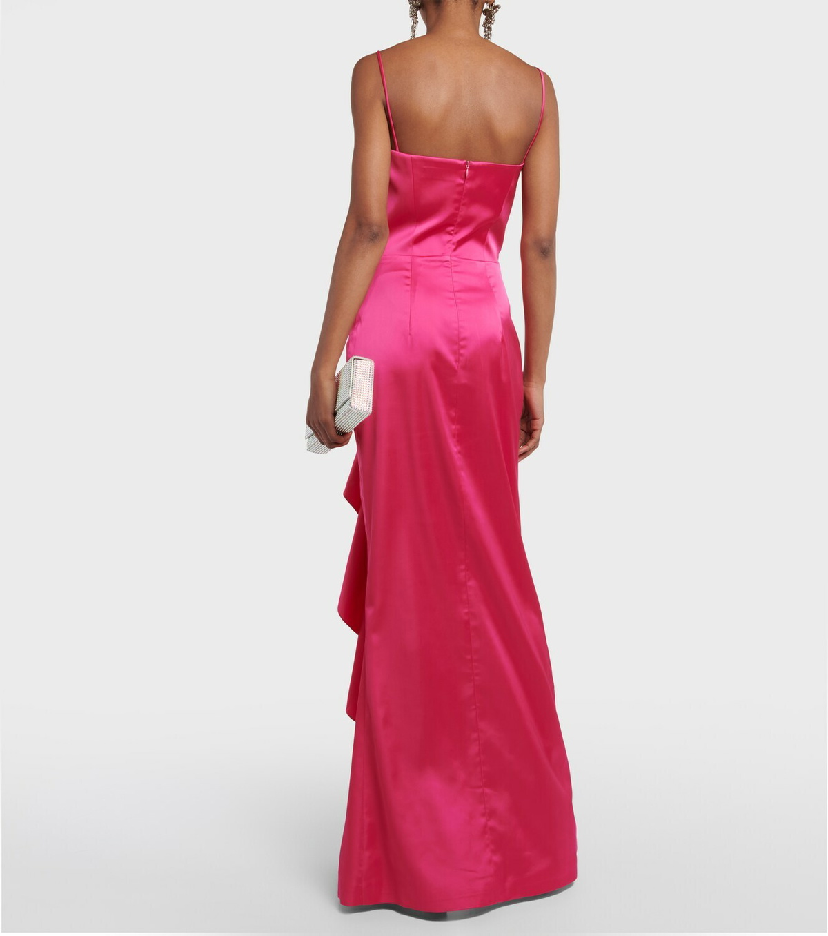 Rasario Draped corset satin gown