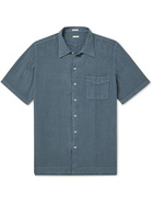 Massimo Alba - Revere Linen-Gauze Shirt - Blue