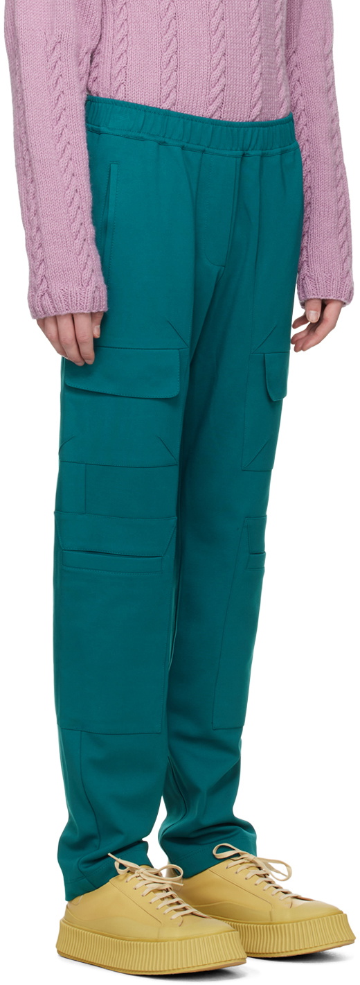 Situationist Blue Paneled Cargo Pants