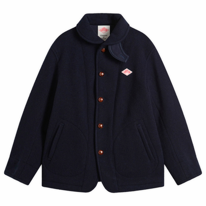 Photo: Danton Men's Round Collar Jacket in Navy