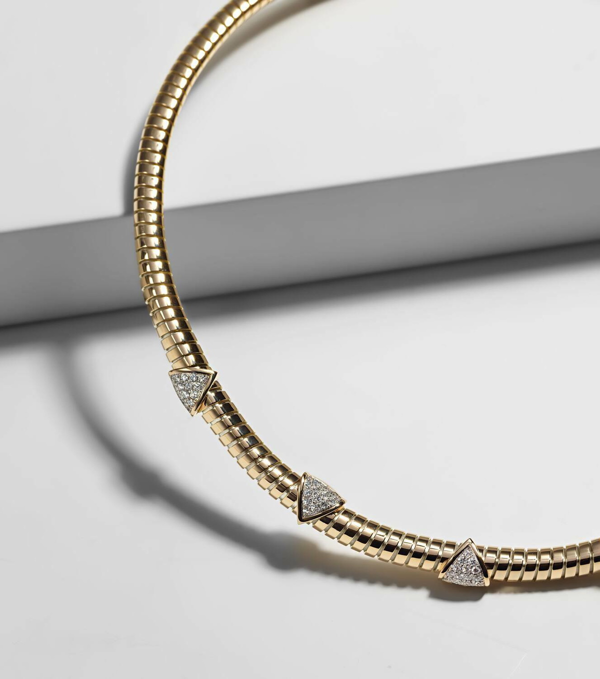 Marina B Trisolina 18kt gold necklace with diamonds