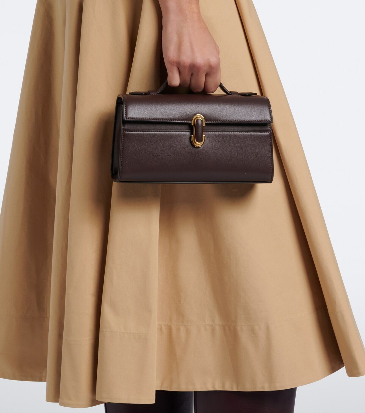 Savette Symmetry Pochette Small leather top-handle bag