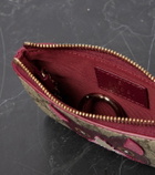 Gucci GG printed leather keychain pouch