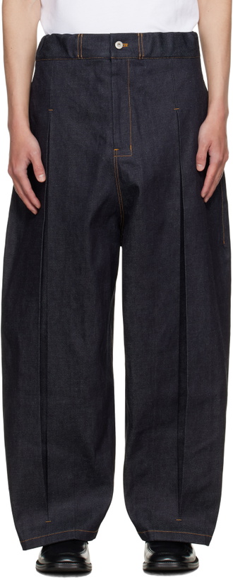 Photo: SAGE NATION Navy Box Pleat Jeans